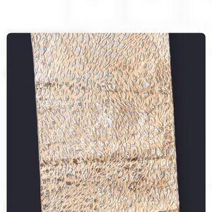 Metallic Gold Leopard-Textured Table Runner
